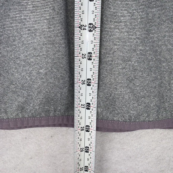 Under Armour 1/4Zip Fleece Pullover Sweater Gray Pink Trim Womens LG - Picture 8 of 9